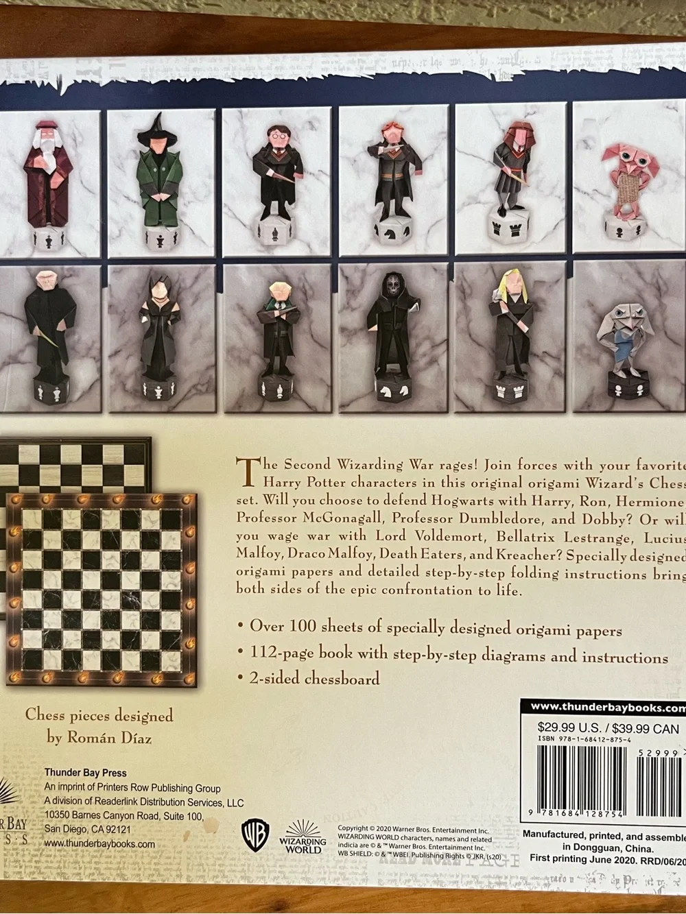 Harry Potter Origami Chess - Wizarding World Kids Game